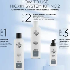 Nioxin System 2 Scalp Treatment leave-in produkt för obehandlat och märkbart tunt hår 100 ml