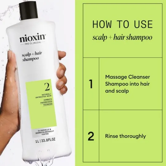 Nioxin System 2 Shampoo 1000 ml