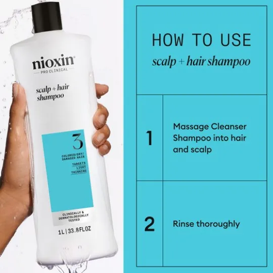 Nioxin System 3 Shampoo 1000 ml