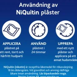 NiQuitin Clear, depotplåster 21 mg/24 timmar 7 st