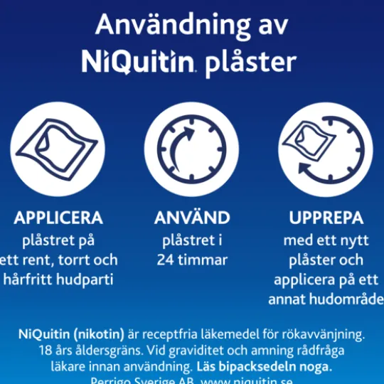 NiQuitin Clear, depotplåster 14 mg/24 timmar 7 st