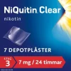 NiQuitin Clear, depotplåster 7 mg/24 timmar 7 st
