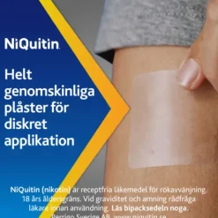 NiQuitin Clear, depotplåster 7 mg/24 timmar 7 st