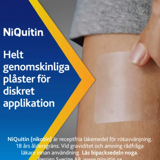 NiQuitin Clear, depotplåster 7 mg/24 timmar 7 st