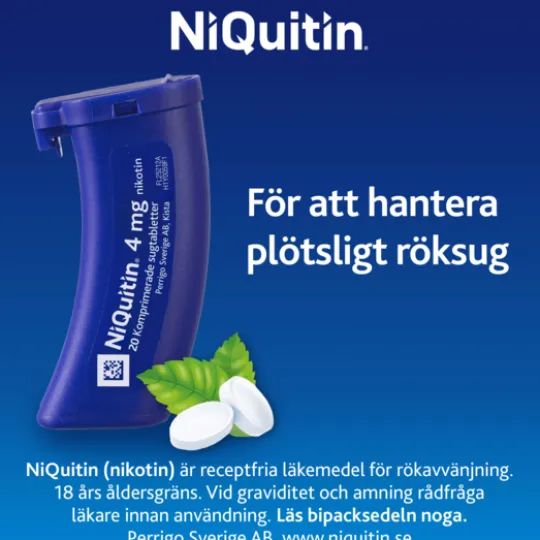 NiQuitin Komprimerad Sugtablett 4 mg 60 st