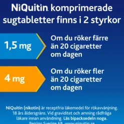 NiQuitin Komprimerad Sugtablett 4 mg 60 st