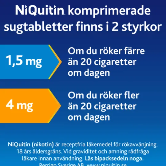 NiQuitin Komprimerad Sugtablett 4 mg 60 st