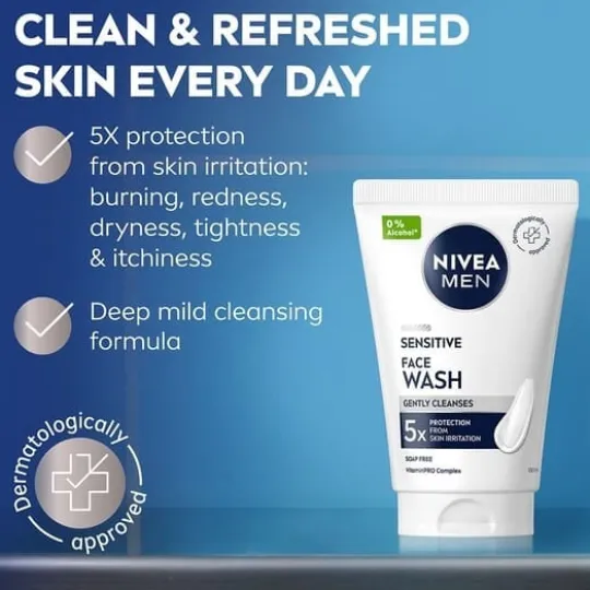 NIVEA Ansiktsrengöring Sensitive Face Wash 100 ml