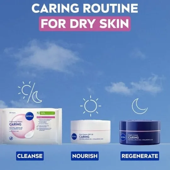 NIVEA Ansiktsservetter Gentle Cleansing Wipes 25 st