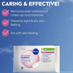 NIVEA Ansiktsservetter Gentle Cleansing Wipes 25 st