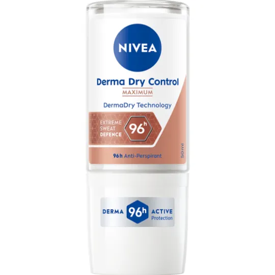 NIVEA Antiperspirant Deo Derma Dry Control Maximum Roll On 50 ml