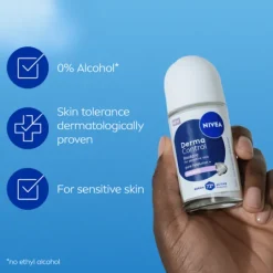 NIVEA Antiperspirant Deo Derma Control Restore Sensitive Roll On 50 ml