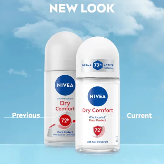 NIVEA Antiperspirant Deo Dry Comfort Roll On 50 ml