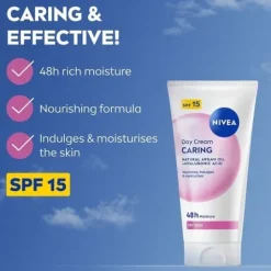 NIVEA Dagkräm Caring Day Cream SPF15 50 ml