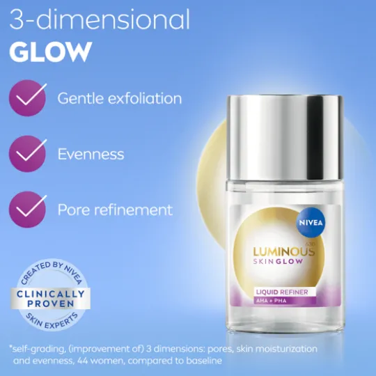 NIVEA Exfoliator Luminous630 Skin Glow Daily Liquid 100 ml