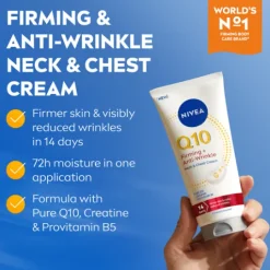 NIVEA Hudkräm Q10 Firming+ Anti-wrinkle Neck & Chest Cream 200 ml