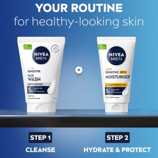NIVEA MEN Ansiktskräm Sensitive Moisturiser SPF15 75 ml