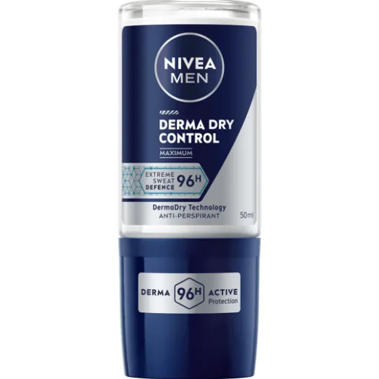 NIVEA MEN Antiperspirant Deo Derma Dry Control Maximum Roll On 50 ml