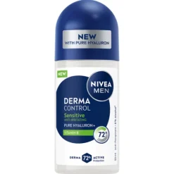NIVEA MEN Antiperspirant Deo Derma Control Sensitive Roll On 50 ml