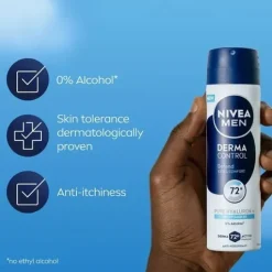 NIVEA MEN Antiperspirant Deo Spray Derma Control Defend 150 ml