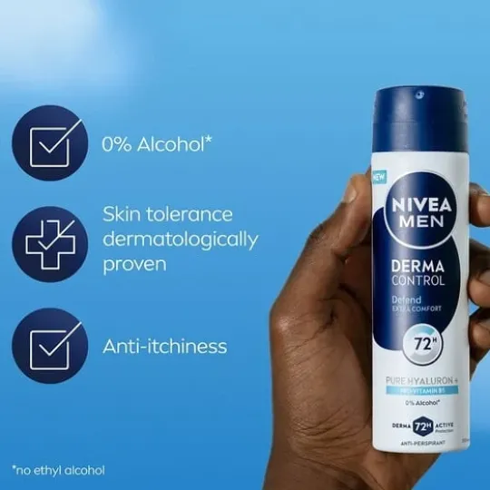 NIVEA MEN Antiperspirant Deo Spray Derma Control Defend 150 ml