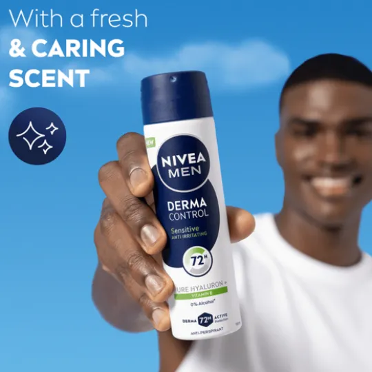 NIVEA MEN Antiperspirant Deo Spray Derma Control Sensitive 150 ml