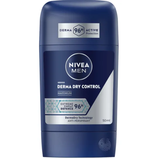 NIVEA MEN Antiperspirant Deo Stick Derma Dry Control Maximum 50 ml