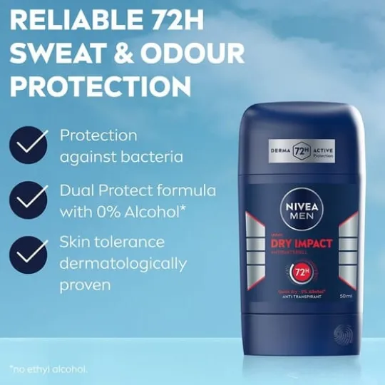 NIVEA MEN Antiperspirant Dry Impact Deo Stick 50 ml