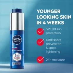 Nivea Men Luminous Anti-Age Power 2in1 Moisturiser SPF30 50 ml