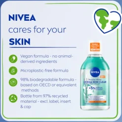 NIVEA Micellärt Vatten Derma Skin Clear Micellar Water 400 ml
