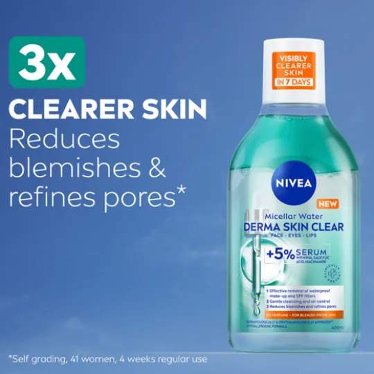 NIVEA Micellärt Vatten Derma Skin Clear Micellar Water 400 ml