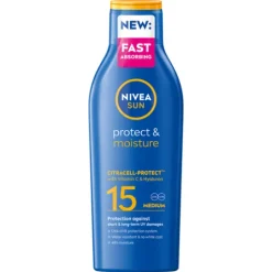 NIVEA SUN Solkräm Protect & Moisture Sun Lotion SPF15 200 ml