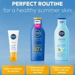 NIVEA SUN Solkräm Protect & Moisture Sun Lotion SPF50+ 200 ml