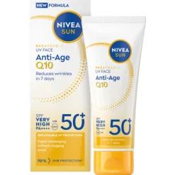 NIVEA SUN Solskydd ansikte UV Face Anti-Age Q10 SPF50+ 40 ml