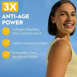 NIVEA SUN Solskydd ansikte UV Face Anti-Age Q10 SPF50+ 40 ml