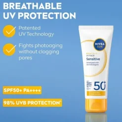 NIVEA SUN Solskydd Ansikte UV Face Sensitive SPF50+ 40 ml