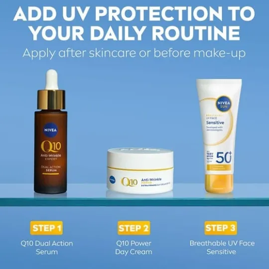 NIVEA SUN Solskydd Ansikte UV Face Sensitive SPF50+ 40 ml