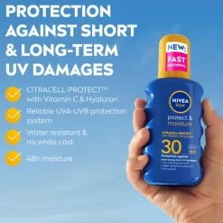 NIVEA SUN Solskydd Protect & Moisture Sun Spray SPF30 200 ml