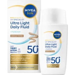 NIVEA SUN UV Face Specialist Ultra Light Daily Fluid Medium Tinted SPF50+ 40 ml