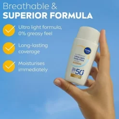 NIVEA SUN UV Face Specialist Ultra Light Daily Fluid Medium Tinted SPF50+ 40 ml