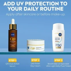NIVEA SUN UV Face Specialist Ultra Light Daily Fluid Medium Tinted SPF50+ 40 ml