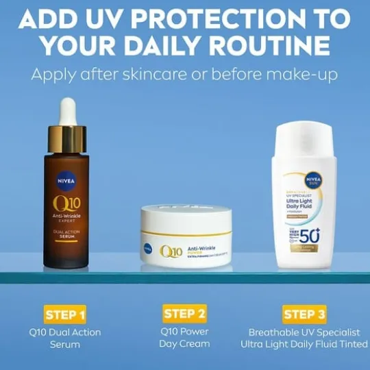 NIVEA SUN UV Face Specialist Ultra Light Daily Fluid Medium Tinted SPF50+ 40 ml