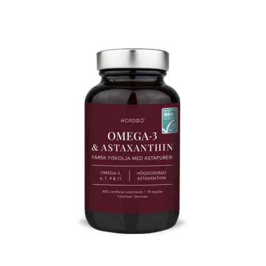 Nordbo Omega-3 & Astaxanthin 90 kapslar