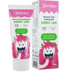 Nordics Kids 2-6+ Bubble Gum Toothpaste 50 ml