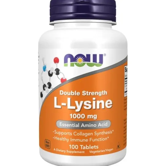 NOW L-lysine 1000 mg 100 tabletter
