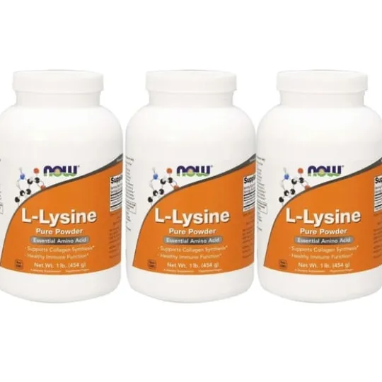 NOW L-lysine 1000 mg 100 tabletter 3-pack