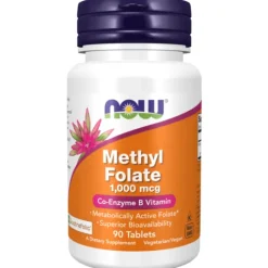 NOW Methyl Folate 1000 mcg 90 tabletter