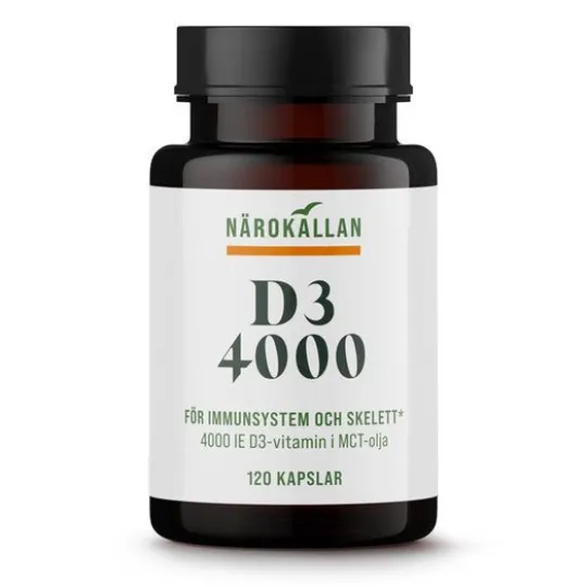 Närokällan D3 4000 IE 120 kapslar