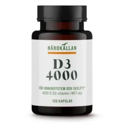 Närokällan D3 4000 IE 120 kapslar