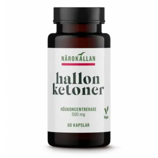 Närokällan Hallonketoner 60 kapslar